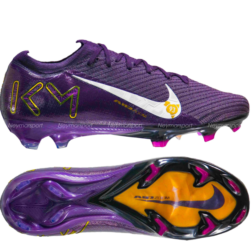 Nike Air Zoom Mercurial Vapor 16 Elite FG Mbappé Personal Edition - Grand Purple/Pale Ivory FQ8683-500